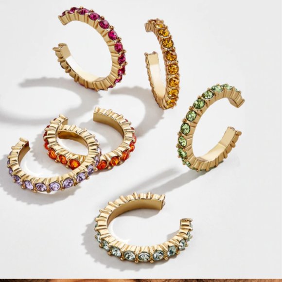 3PC Bohemian Crystal Ear Cuff Earring - Picture 4 of 17